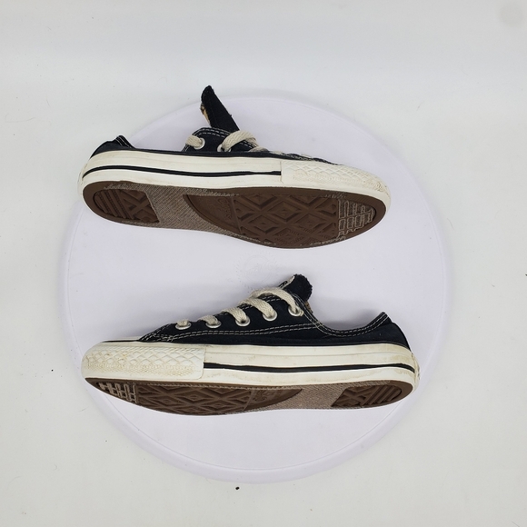 Converse Shoes 13 C Chuck Taylor All Star Lo Black White Canvas - Picture 8 of 11